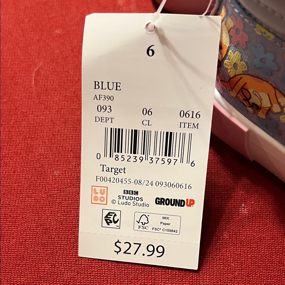 Sparkly Blue and Pink Kids Sneakers - Picture 6 of 6